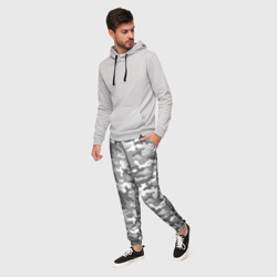 Мужские брюки 3D Серый Военный Камуфляж - фото 2