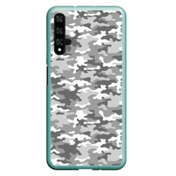 Чехол для Honor 20 Серый Военный Камуфляж