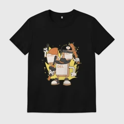 Мужская футболка хлопок Ctrl+Alt+Del для программиста