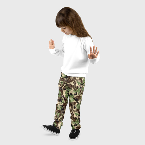 Детские брюки 3D Мятый Камуфляж, цвет 3D печать - фото 3