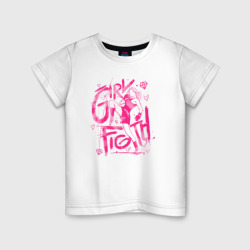 Детская футболка хлопок Girl figth женская драка