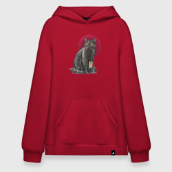 Худи SuperOversize хлопок Кот программист и мышка
