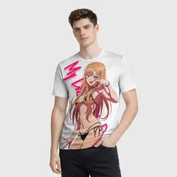 Мужская футболка 3D Эта фарфоровая кукла влюбилась Китагава Марин My Dress-Up Darling - фото 2