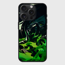 Чехол силиконовый для Apple iPhone 15 Pro матовый Опасная Вайпер