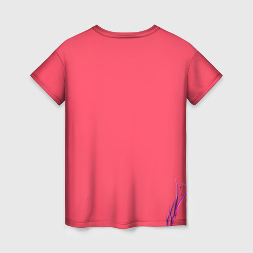 Женская футболка 3D с принтом Рейна арт, вид сзади #1