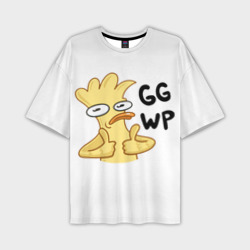 Мужская футболка oversize 3D Утка GG WP