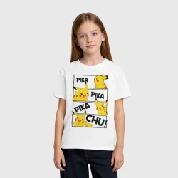 Детская футболка хлопок Пика Пика Пикачу Pikachu - фото 2