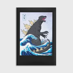 Ежедневник Godzilla in The Waves Eastern, Japanes monster