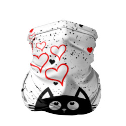 Бандана-труба 3D Влюблённый котик / Cat / Love
