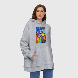 Худи SuperOversize хлопок Настоящая любовь Romero Britto - фото 2