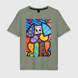 Мужская футболка хлопок Oversize Настоящая любовь Romero Britto