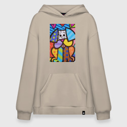 Худи SuperOversize хлопок Настоящая любовь Romero Britto