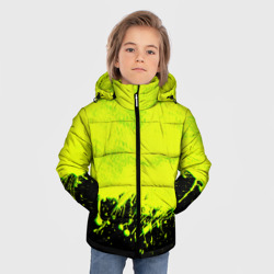 Зимняя куртка для мальчиков 3D Неоновые брызги краски - фото 2