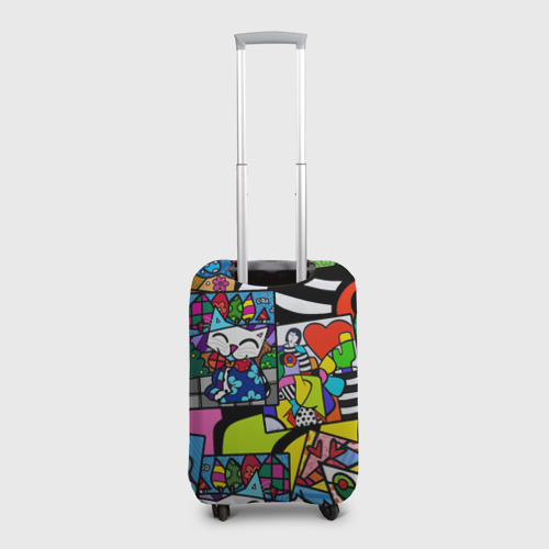 Чехол для чемодана 3D Romero Britto - emoji, цвет 3D печать - фото 2