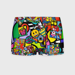 Мужские трусы 3D Romero Britto - emoji