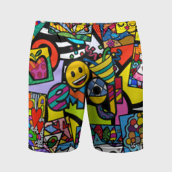 Мужские шорты спортивные Romero Britto - emoji