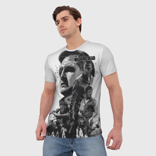 Мужская футболка 3D Ходячие мертвецы/The Walking Dead, цвет 3D печать - фото 3