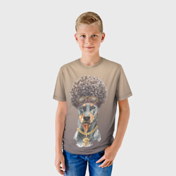 Детская футболка 3D Гламурный доберман - фото 2