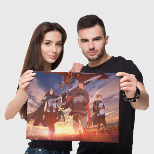 Холст прямоугольный Кровь Дракона art Dota 2, цвет 3D печать - фото 5