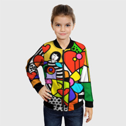 Детский бомбер 3D Romero Britto - Valentine's day - фото 2