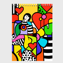 Скетчбук Romero Britto - Valentine's day