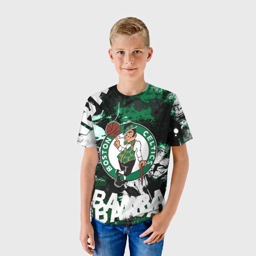Детская футболка 3D Бостон Селтикс , Boston Celtics, цвет 3D печать - фото 3