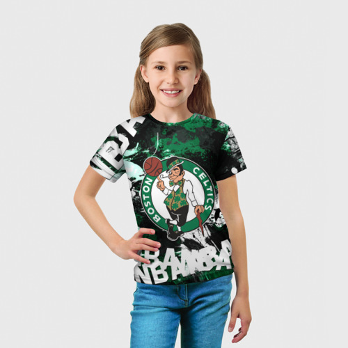 Детская футболка 3D Бостон Селтикс , Boston Celtics, цвет 3D печать - фото 5