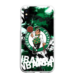 Чехол для iPhone XS Max матовый Бостон Селтикс , Boston Celtics