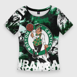 Женская футболка 3D Slim Бостон Селтикс , Boston Celtics
