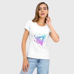 Женская футболка хлопок Slim Nanoswarm c Валорант - фото 2