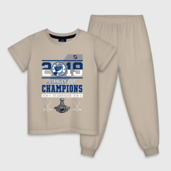 Детская пижама хлопок St. Louis Blues NHL Сент-Луис Блюз НХЛ