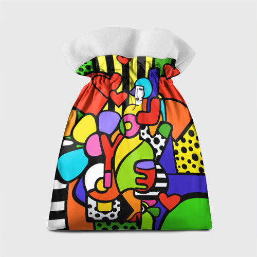 Подарочный 3D мешок Romero Britto - love you - фото 2