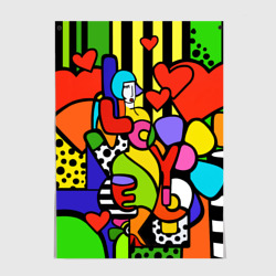 Постер Romero Britto - love you