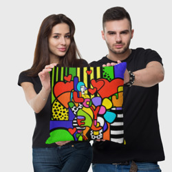 Подушка 3D Romero Britto - love you - фото 2