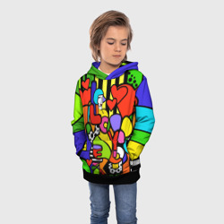 Детская толстовка 3D Romero Britto - love you - фото 2