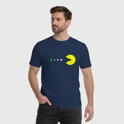 Мужская футболка хлопок Pac - man Для пары - фото 2