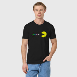 Мужская футболка хлопок Pac - man Для пары - фото 2
