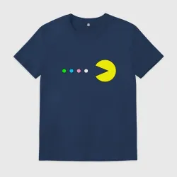 Мужская футболка хлопок Pac - man Для пары