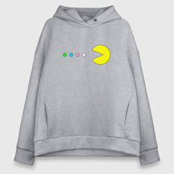 Женское худи Oversize хлопок Pac - man Для пары