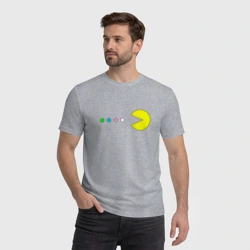 Мужская футболка хлопок Pac - man Для пары - фото 2