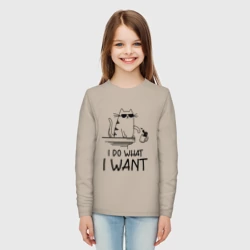 Детский лонгслив хлопок Я делаю что хочу - фото 2
