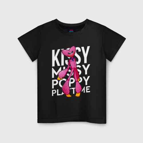 Детская футболка хлопок Kissy PP, цвет черный