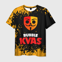 Мужская футболка 3D Bubble Kvas Бабл Квас, логотип