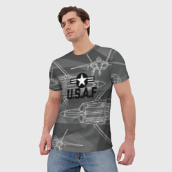 Мужская футболка 3D U.S.Air force - фото 2