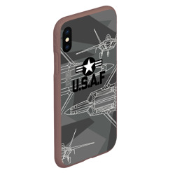 Чехол для iPhone XS Max матовый U.S.Air force - фото 2