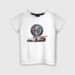 Детская футболка хлопок Alfa Romeo - motorsport
