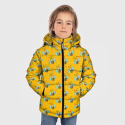 Зимняя куртка для мальчиков 3D Пчелы паттерн - фото 2