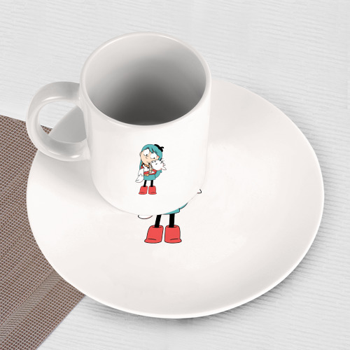 Набор: тарелка + кружка Хильда с лисенком мультсериал - фото 3