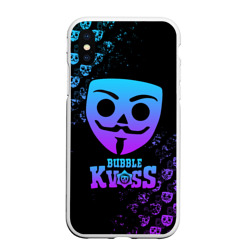 Чехол для iPhone XS Max матовый Bubble kvass игра Бабл квас