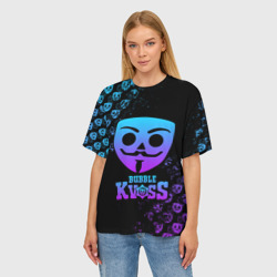 Женская футболка oversize 3D Bubble kvass игра Бабл квас - фото 2